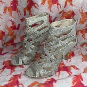 Sparkled Silver size 11 Heels
